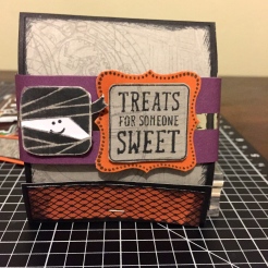 CTMH Nevermore Paper Pack & Trick or Treat Sweets Halloween Matchbook Treat Holder featuring the Mummy