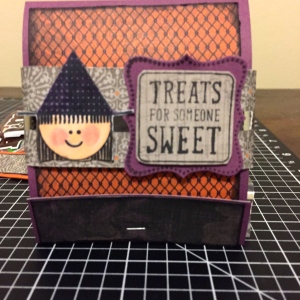 CTMH Nevermore Paper Pack & Trick or Treat Sweets Halloween Matchbook Treat Holder featuring the Witch