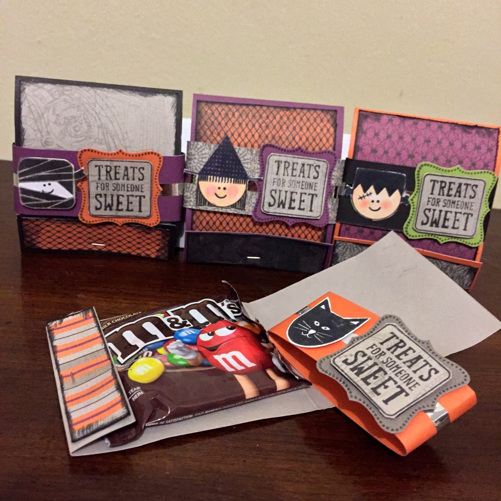CTMH Nevermore Paper Pack & Trick or Treat Sweets Halloween Matchbook Treat Holder
